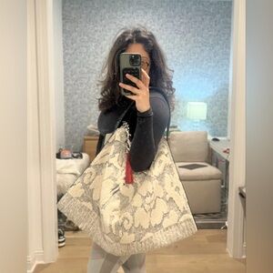 Free People Slouchy Carpet Bag Tote - new Miramar Caryall Bag